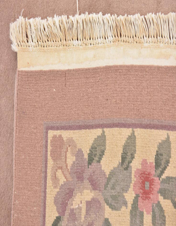 Detail image of 6' 6 x 9' 8 Hand Knotted Antique Finish Wool Rug