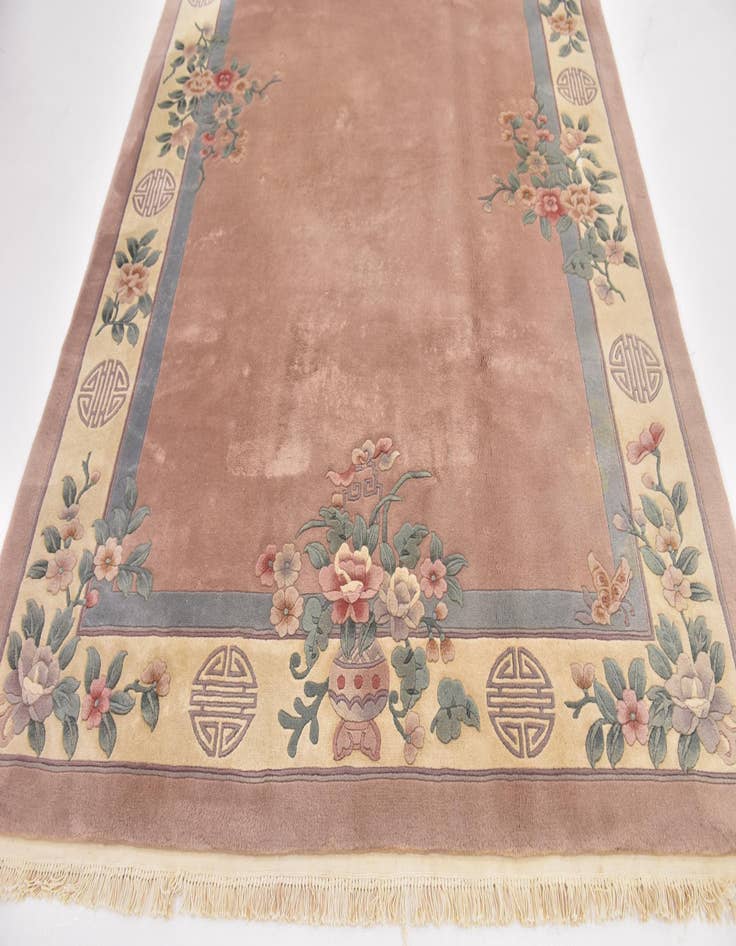 Detail image of 6' 6 x 9' 8 Hand Knotted Antique Finish Wool Rug