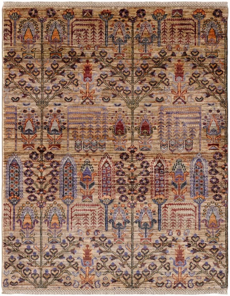 Detail image of 3' 3 x 5' Hand Knotted Ariana Ziegler Rug
