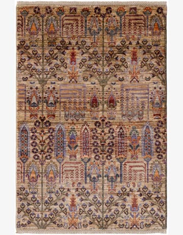 3' 3 x 5' Hand Knotted Ariana Ziegler Rug