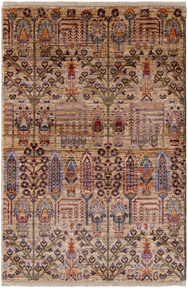Detail image of 3' 3 x 5' Hand Knotted Ariana Ziegler Rug
