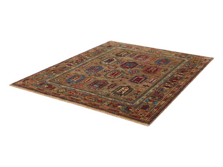 Detail image of 5' 1 x 6' 7 Hand Knotted Ariana Ziegler Rug
