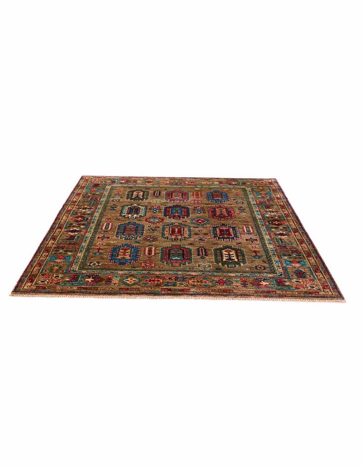 Detail image of 5' 1 x 6' 7 Hand Knotted Ariana Ziegler Rug