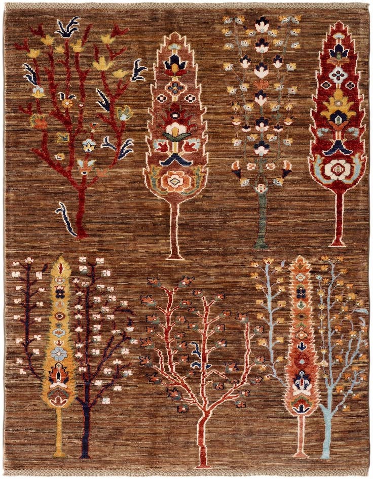 Detail image of 3' 11 x 5' 10 Hand Knotted Ariana Ziegler Rug
