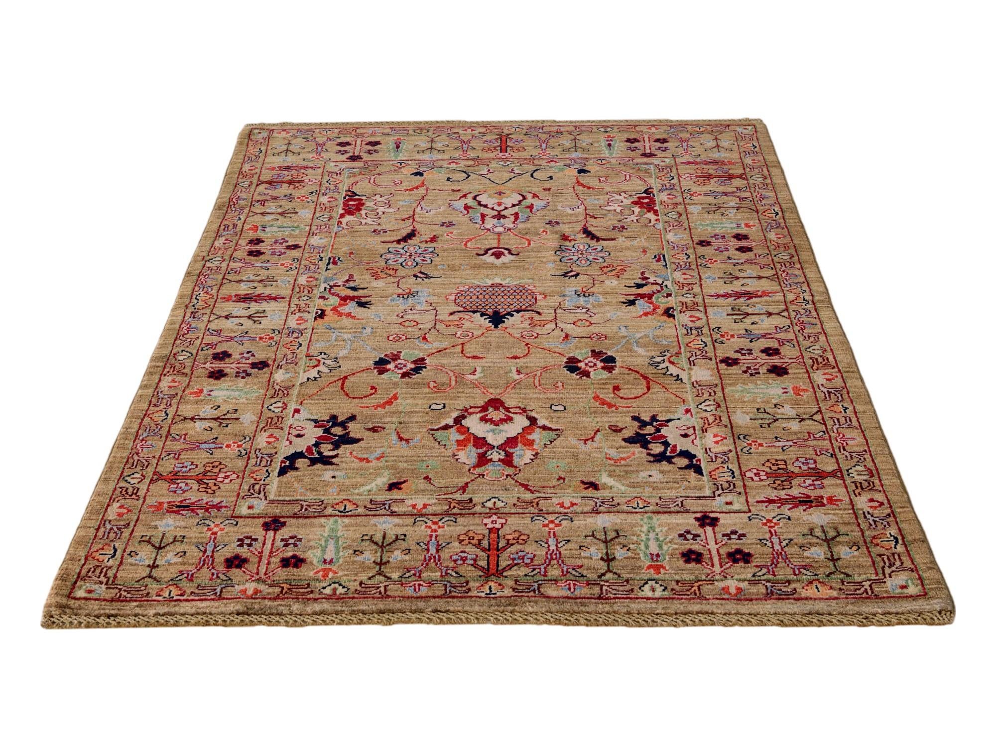 4' x 6' Hand Knotted Ariana Ziegler Rug