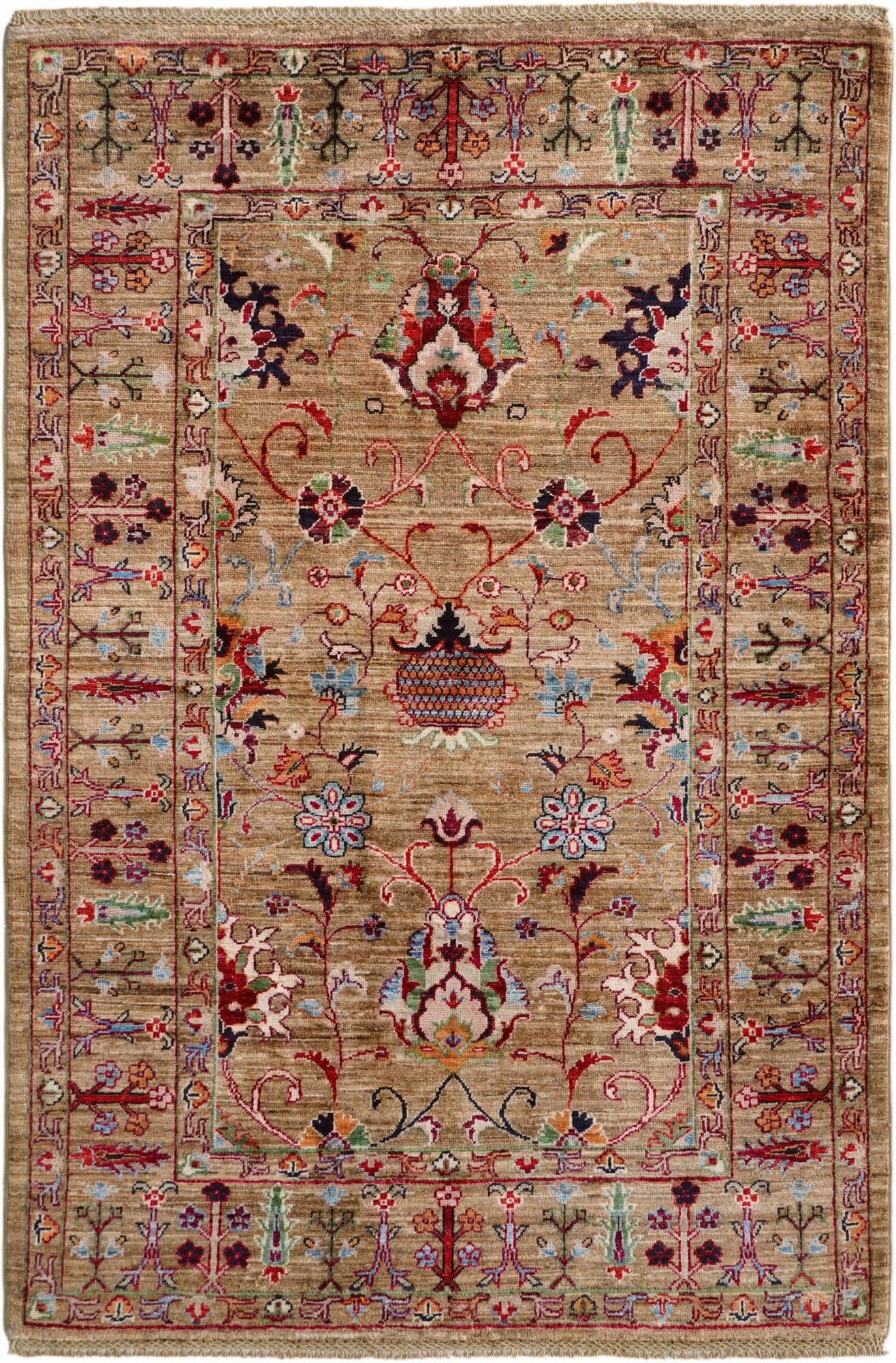 4' x 6' Hand Knotted Ariana Ziegler Rug