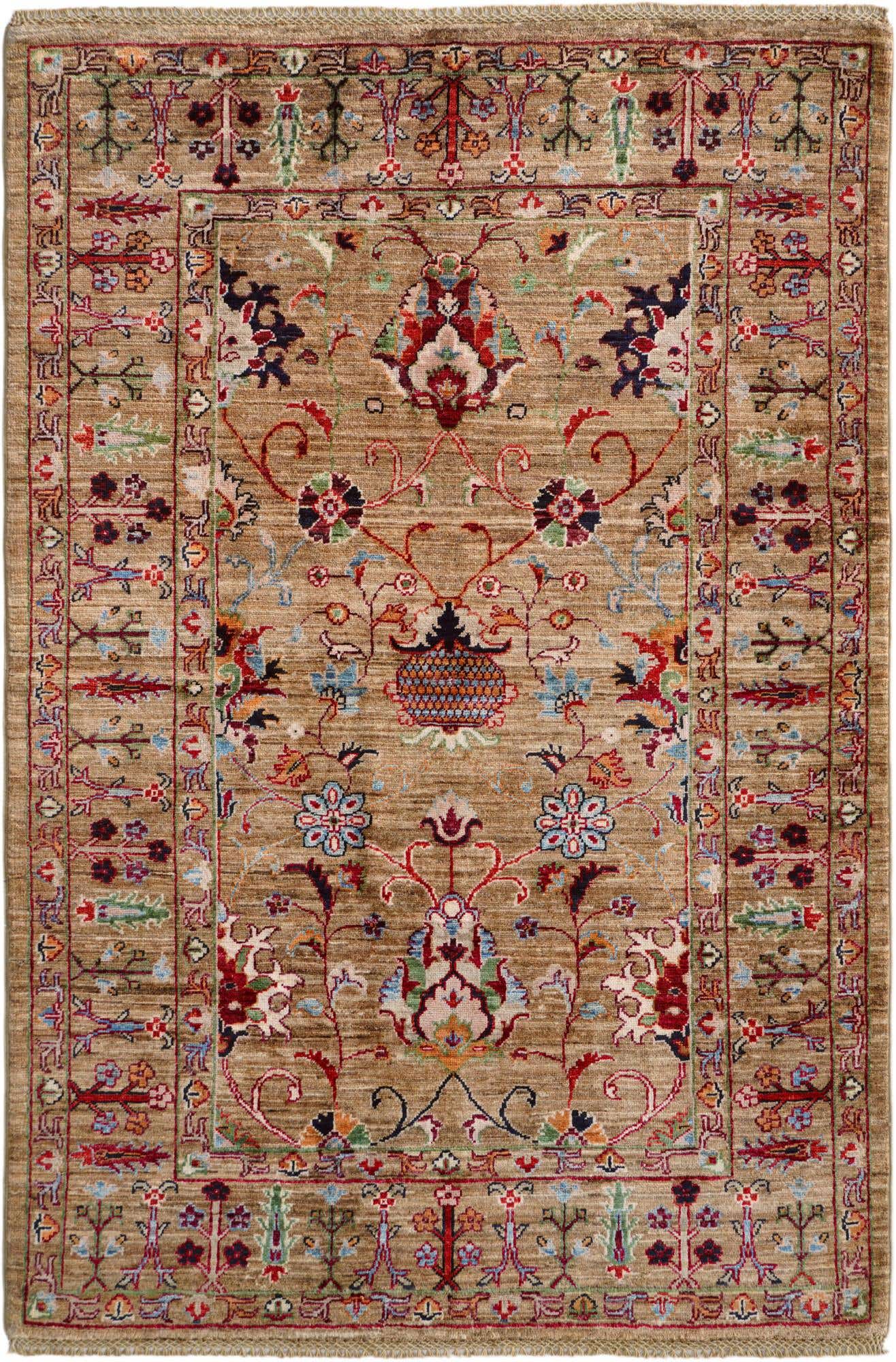 4' x 6' Hand Knotted Ariana Ziegler Rug