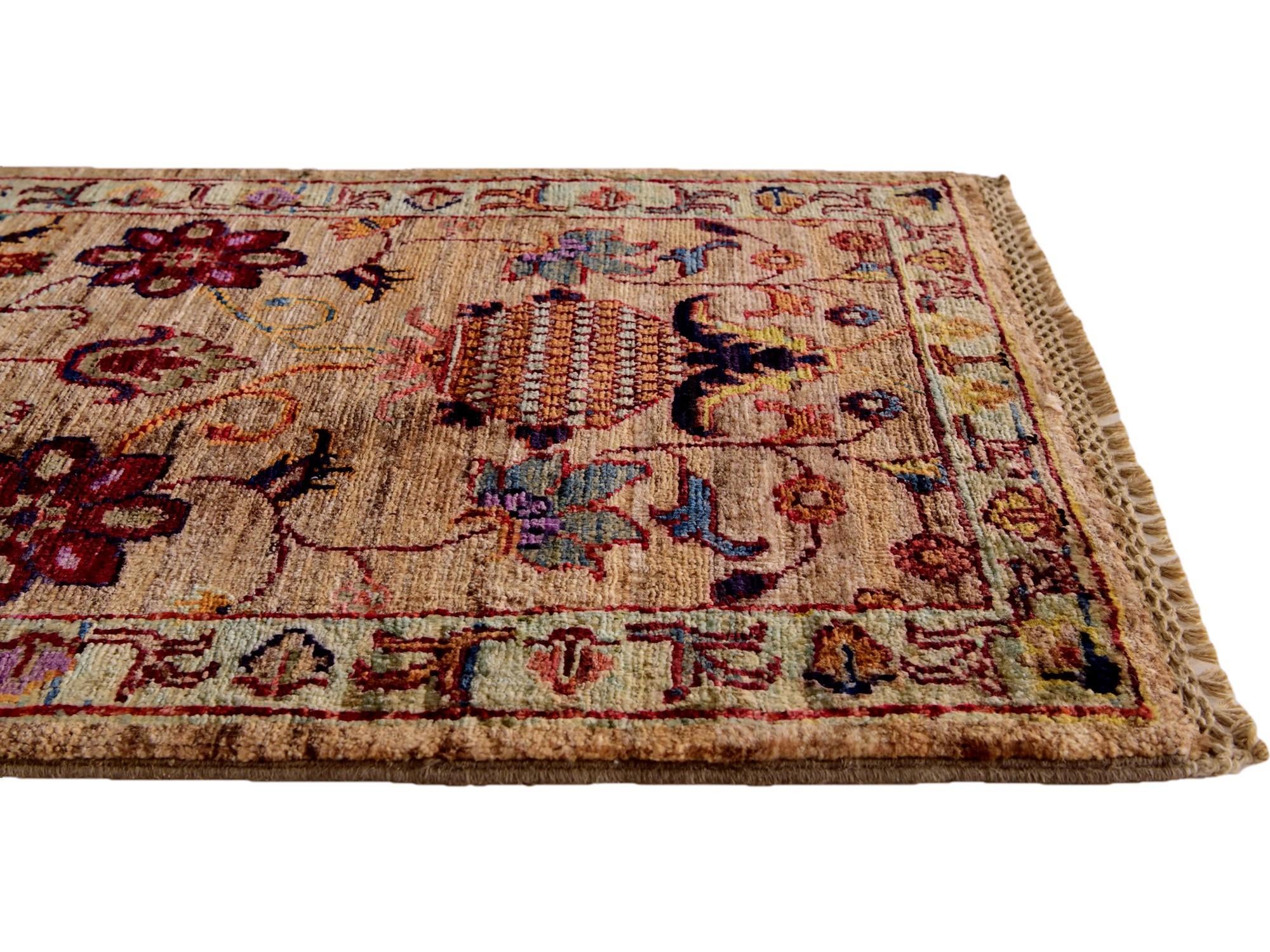 1' 10 x 3' 2 Hand Knotted Ariana Ziegler Rug