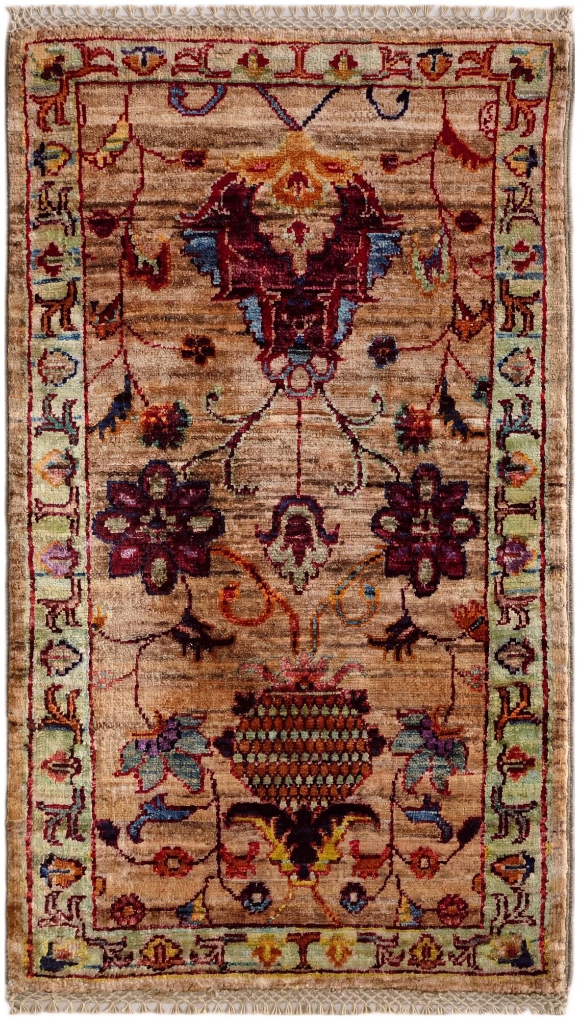 1' 10 x 3' 2 Hand Knotted Ariana Ziegler Rug
