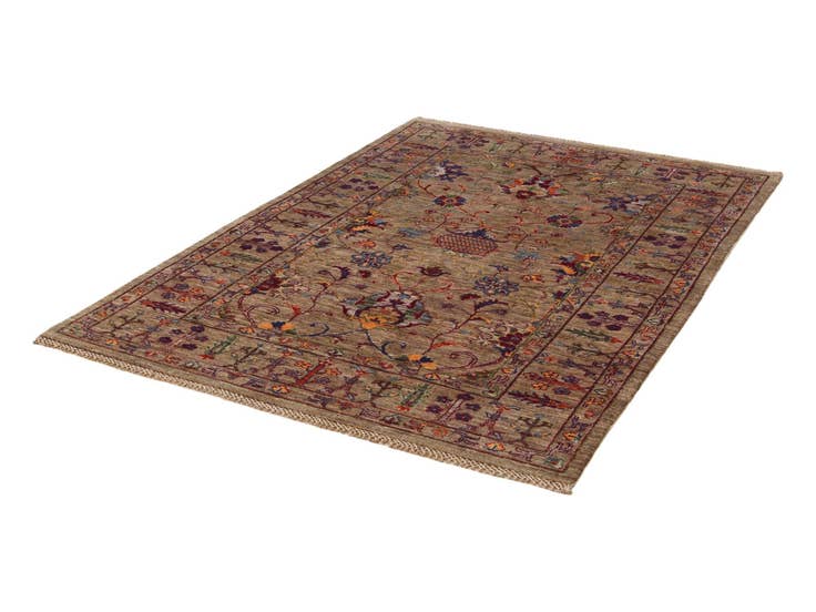 Detail image of 4' 1 x 5' 11 Hand Knotted Ariana Ziegler Rug