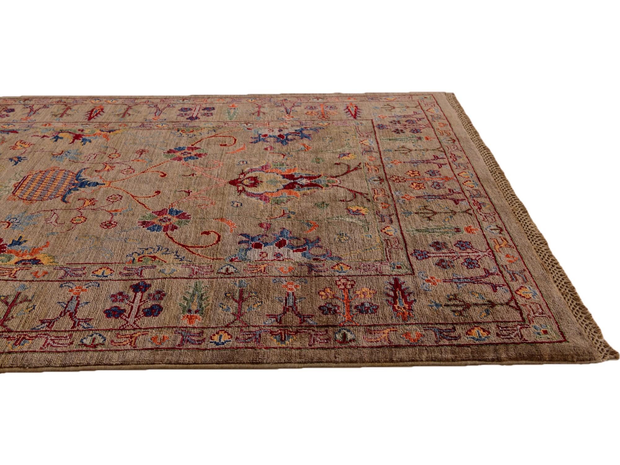 4' 1 x 5' 11 Hand Knotted Ariana Ziegler Rug