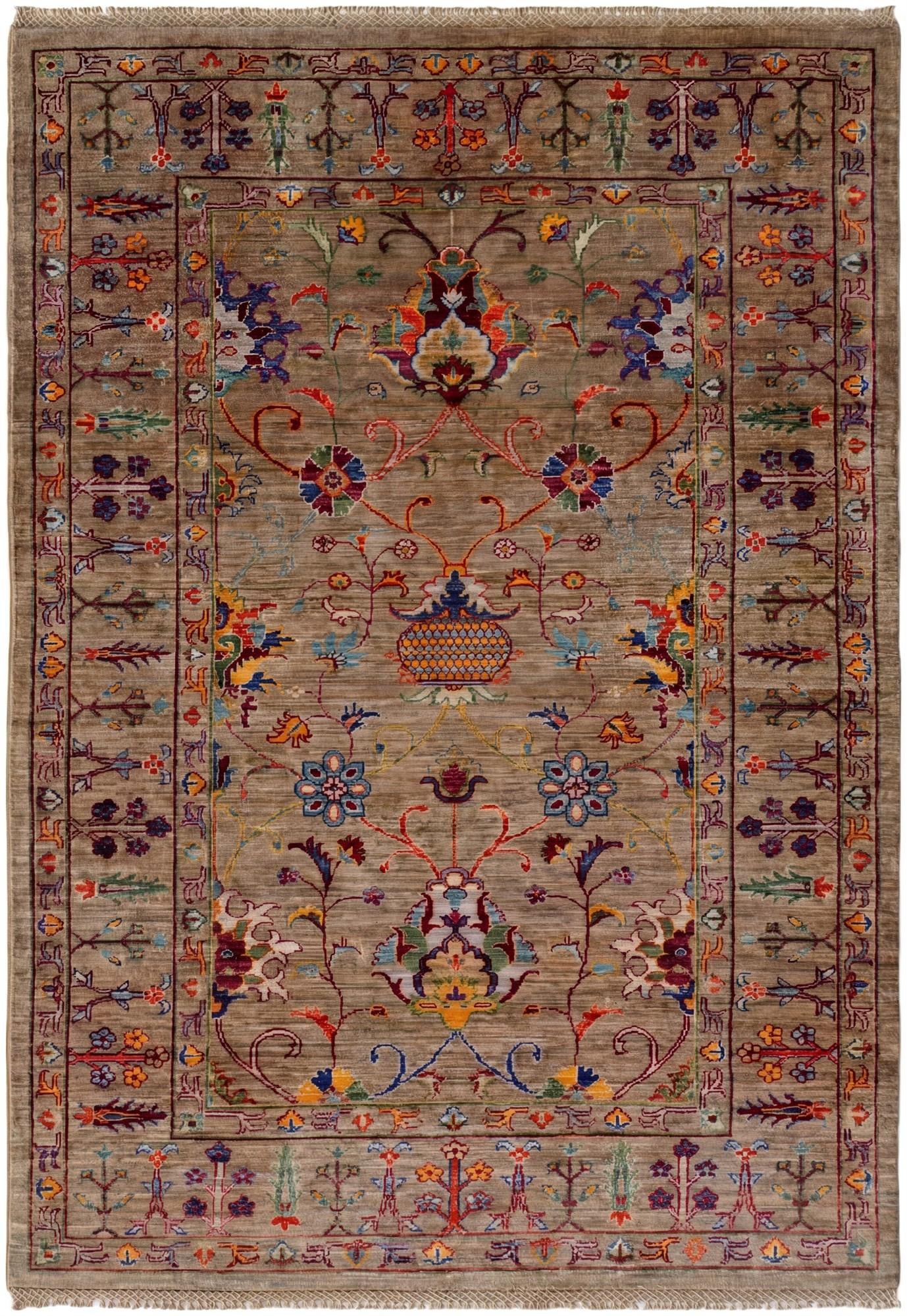 4' 1 x 5' 11 Hand Knotted Ariana Ziegler Rug