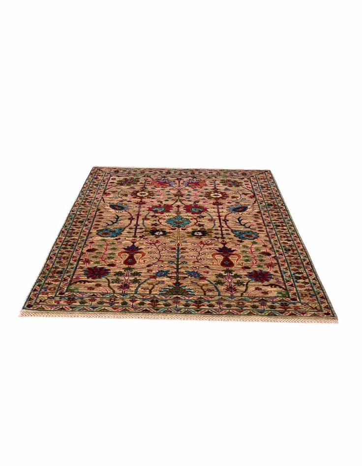 Detail image of 4' 1 x 6' 2 Hand Knotted Ariana Ziegler Rug