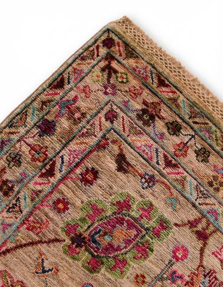 Detail image of 4' 1 x 6' 2 Hand Knotted Ariana Ziegler Rug