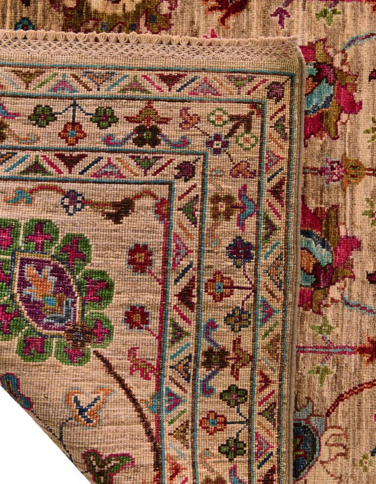 Detail image of 4' 1 x 6' 2 Hand Knotted Ariana Ziegler Rug