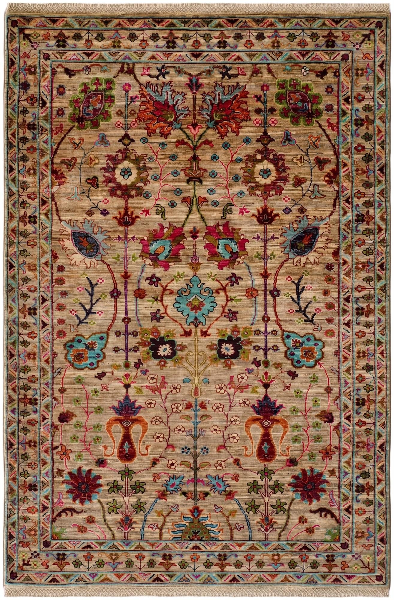 4' 1 x 6' 2 Hand Knotted Ariana Ziegler Rug