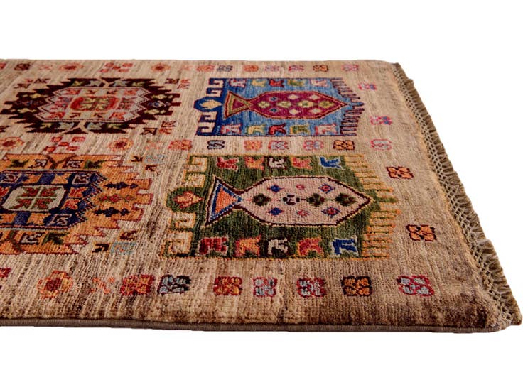 Detail image of 2' 1 x 3' Hand Knotted Ariana Ziegler Rug