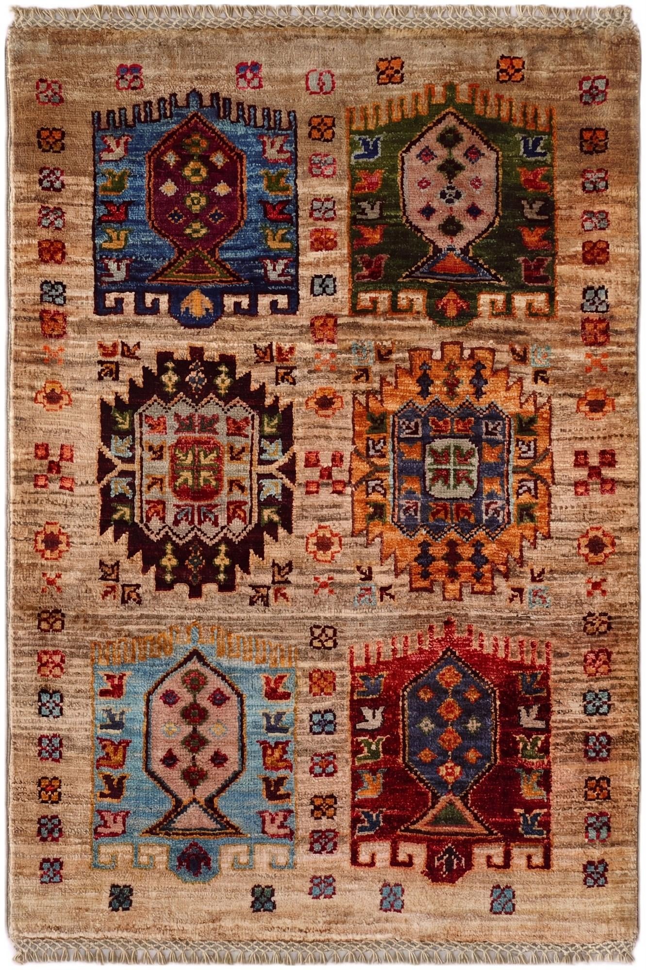 2' 1 x 3' Hand Knotted Ariana Ziegler Rug