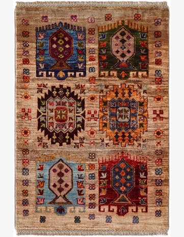 2' 1 x 3' Hand Knotted Ariana Ziegler Rug