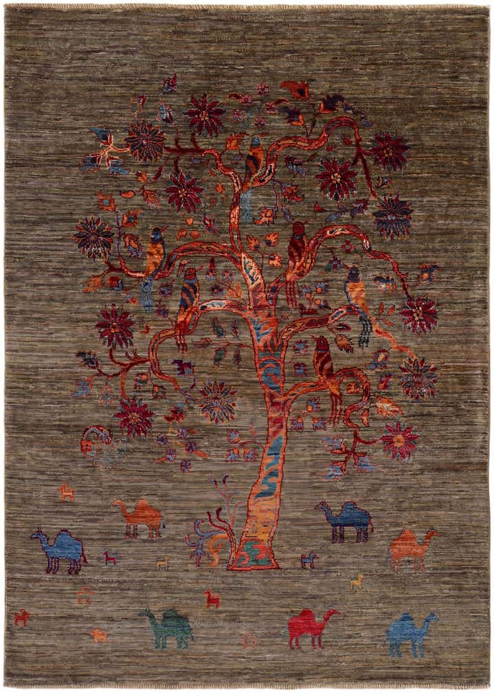 4' 2 x 5' 11 Hand Knotted Ariana Ziegler Rug