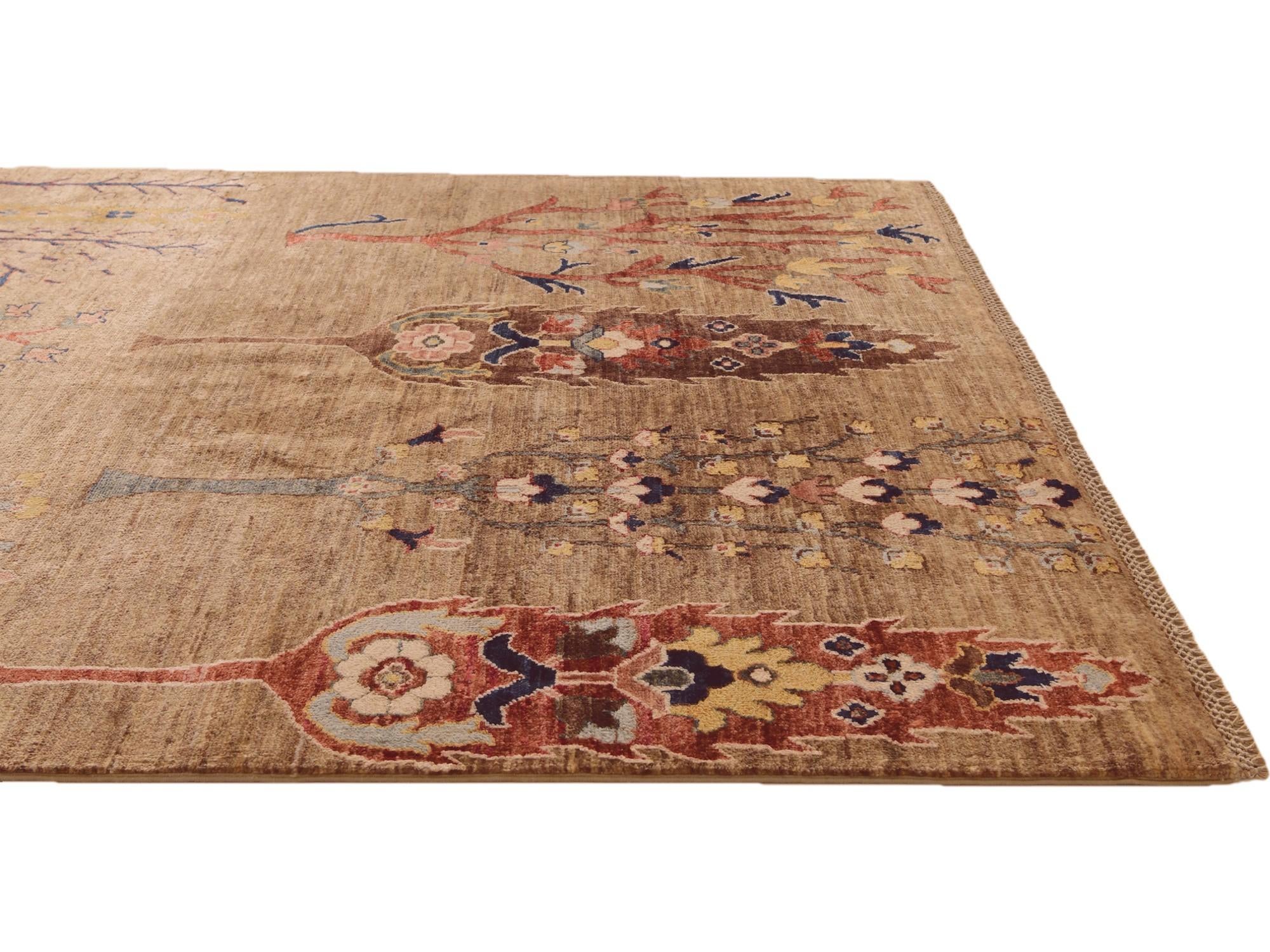 4' 11 x 6' 6 Hand Knotted Ariana Ziegler Rug