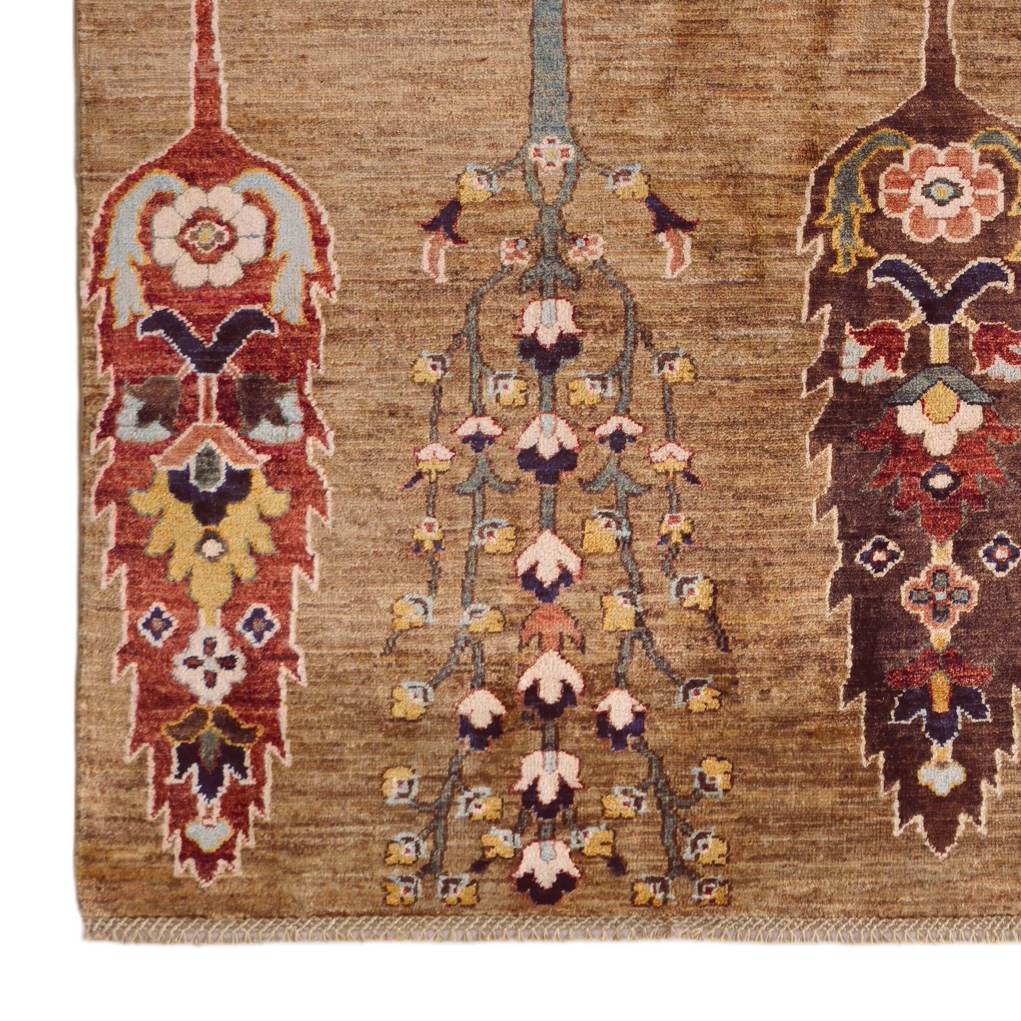 4' 11 x 6' 6 Hand Knotted Ariana Ziegler Rug