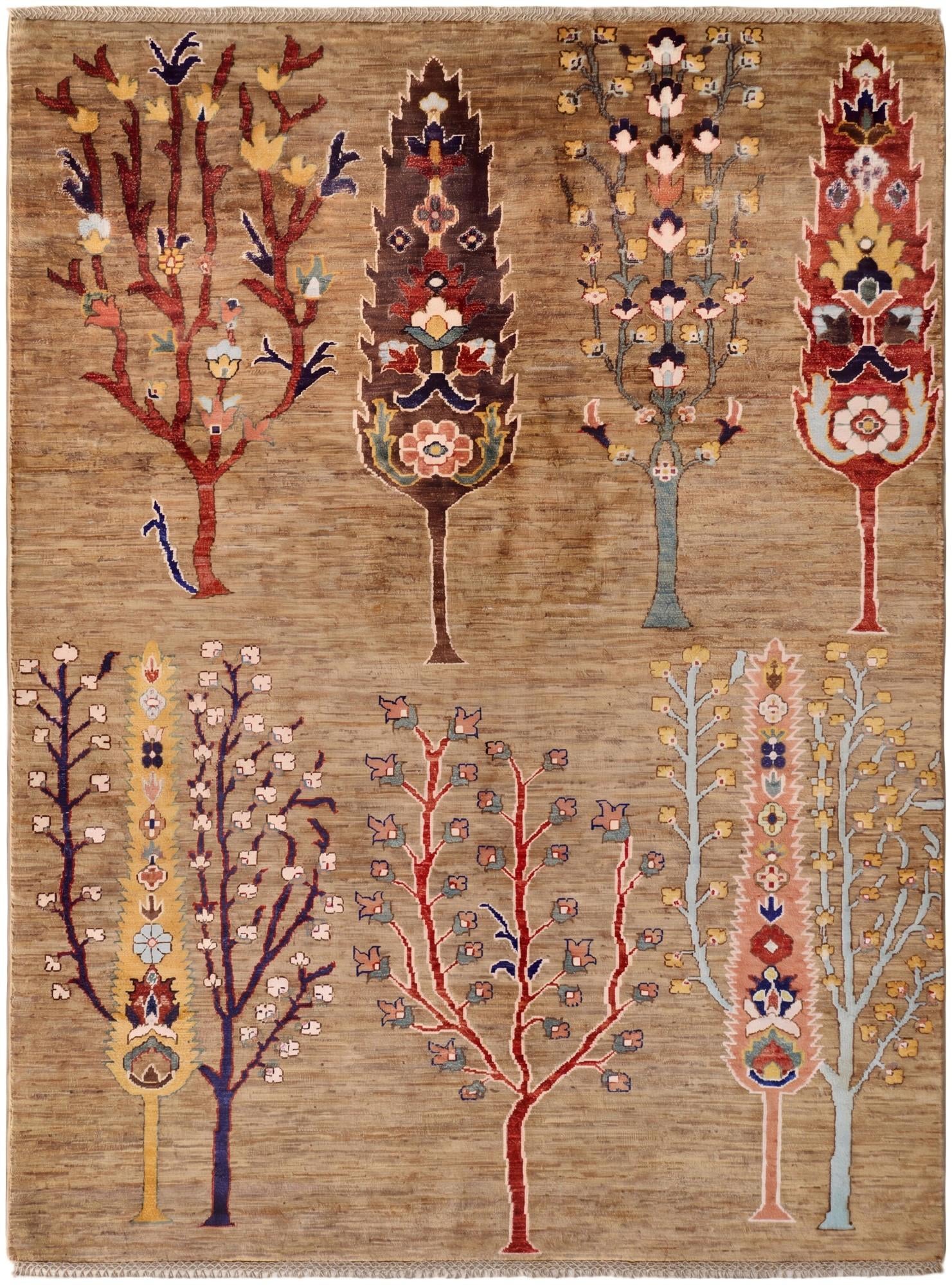 4' 11 x 6' 6 Hand Knotted Ariana Ziegler Rug