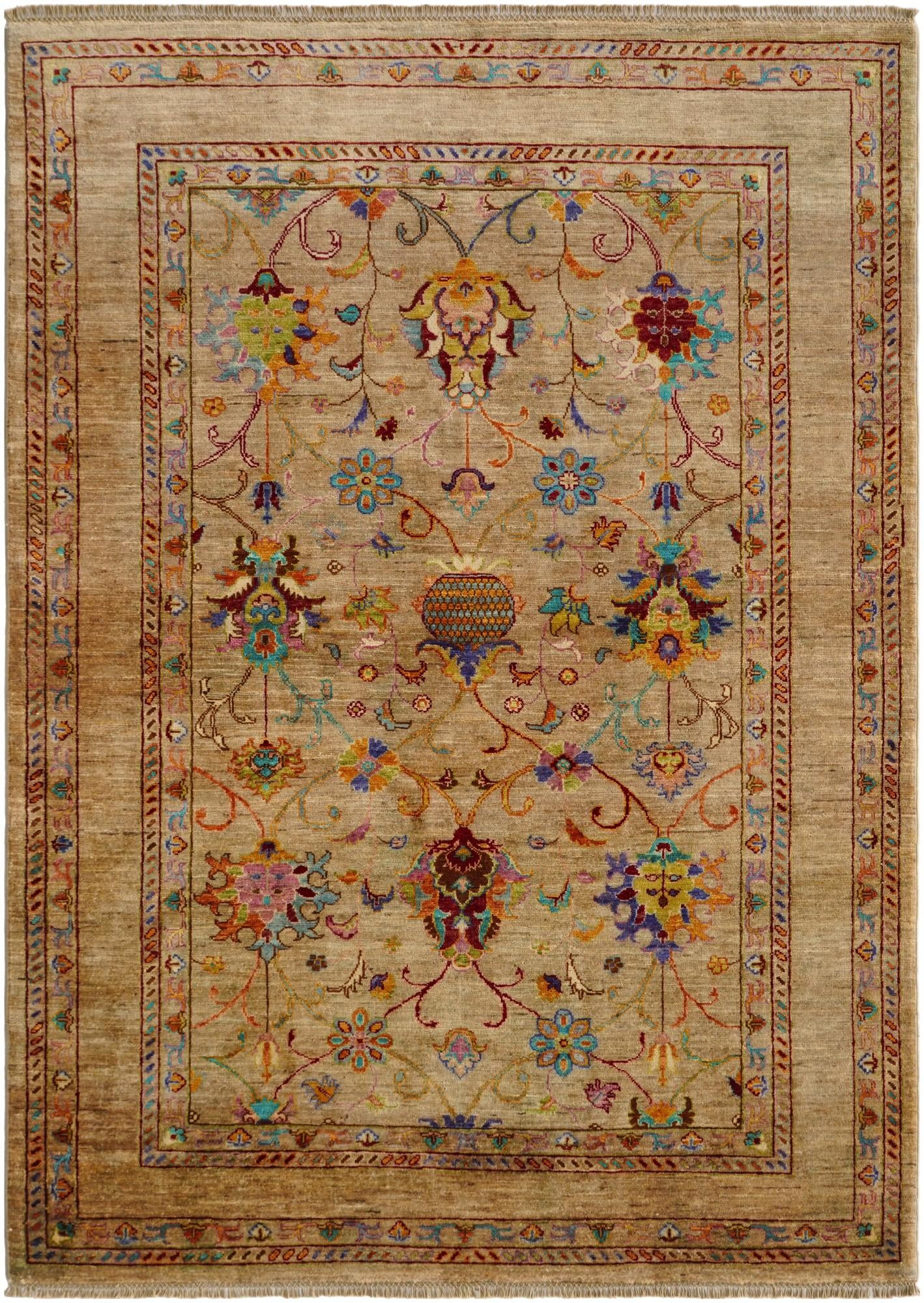 5' 3 x 7' 3 Hand Knotted Ariana Ziegler Rug