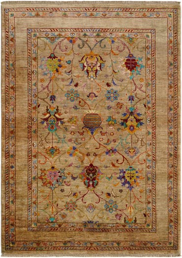  5' 3 x 7' 3  Hand Knotted Ariana Ziegler Rug