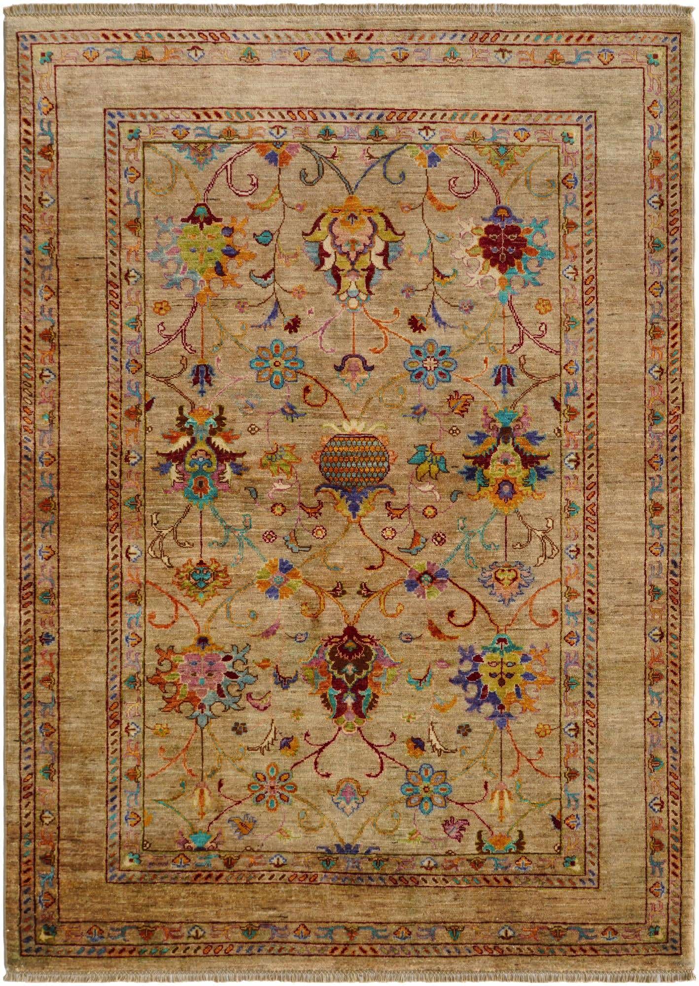 5' 3 x 7' 3 Hand Knotted Ariana Ziegler Rug
