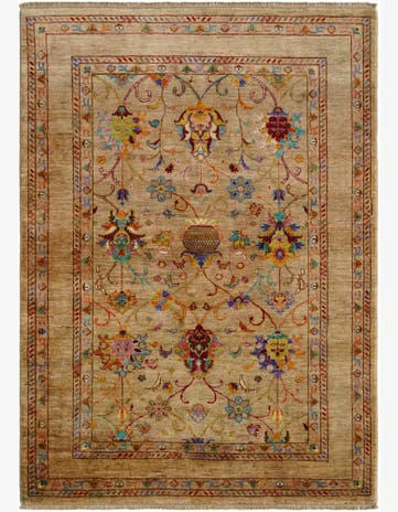 5' 3 x 7' 3 Hand Knotted Ariana Ziegler Rug