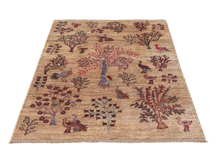 Detail image of 3' 3 x 5' Hand Knotted Ariana Ziegler Rug