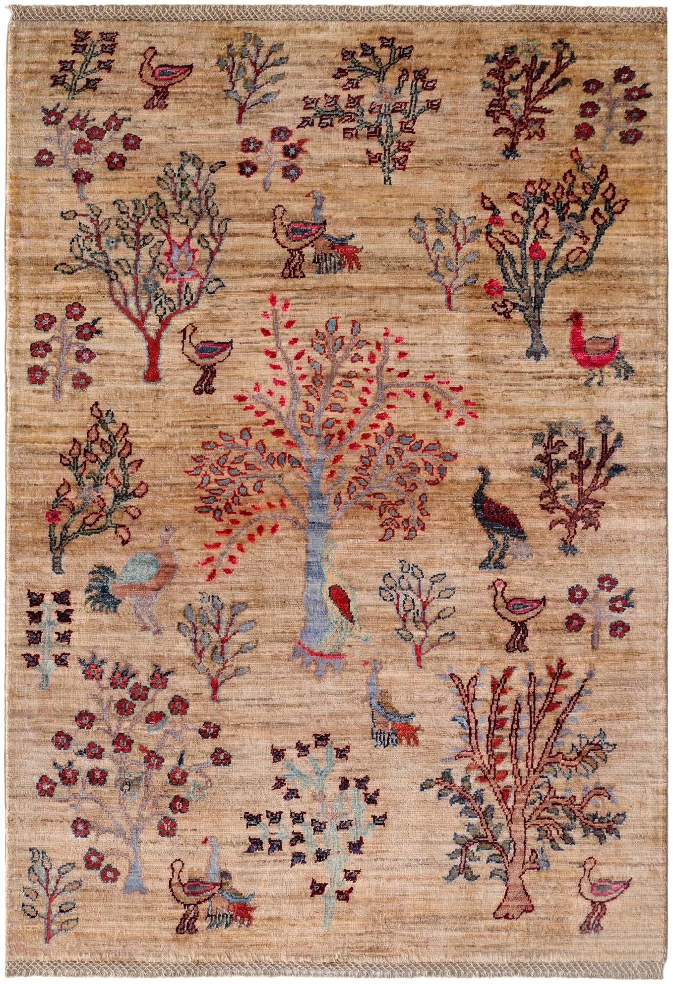 3' 3 x 5' Hand Knotted Ariana Ziegler Rug