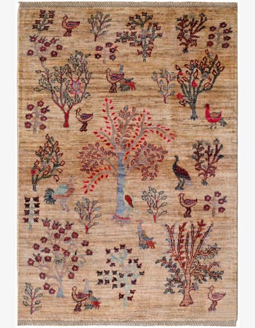 3' 3 x 5' Hand Knotted Ariana Ziegler Rug
