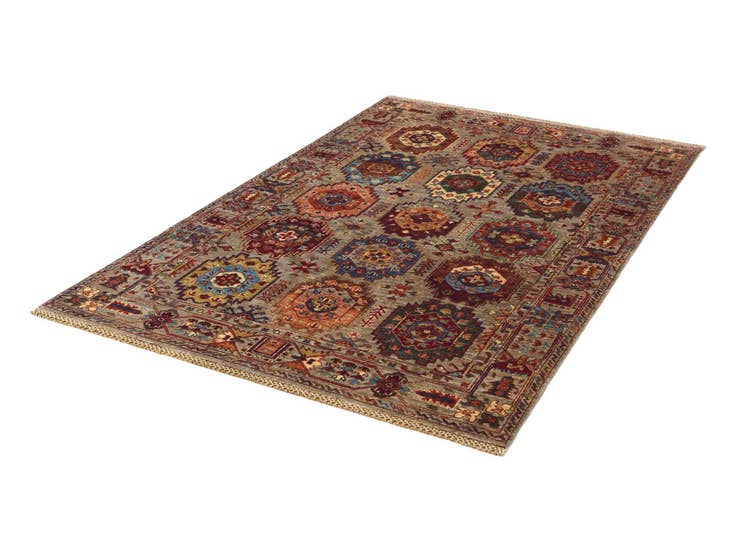 Detail image of 4' x 6' 4 Hand Knotted Ariana Ziegler Rug