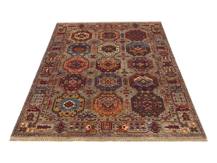 4' x 6' 4 Hand Knotted Ariana Ziegler Rug