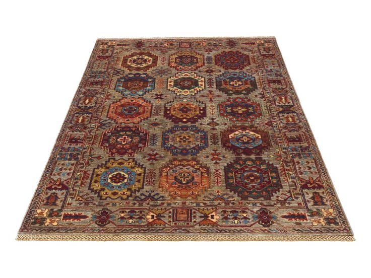 Detail image of 4' x 6' 4 Hand Knotted Ariana Ziegler Rug