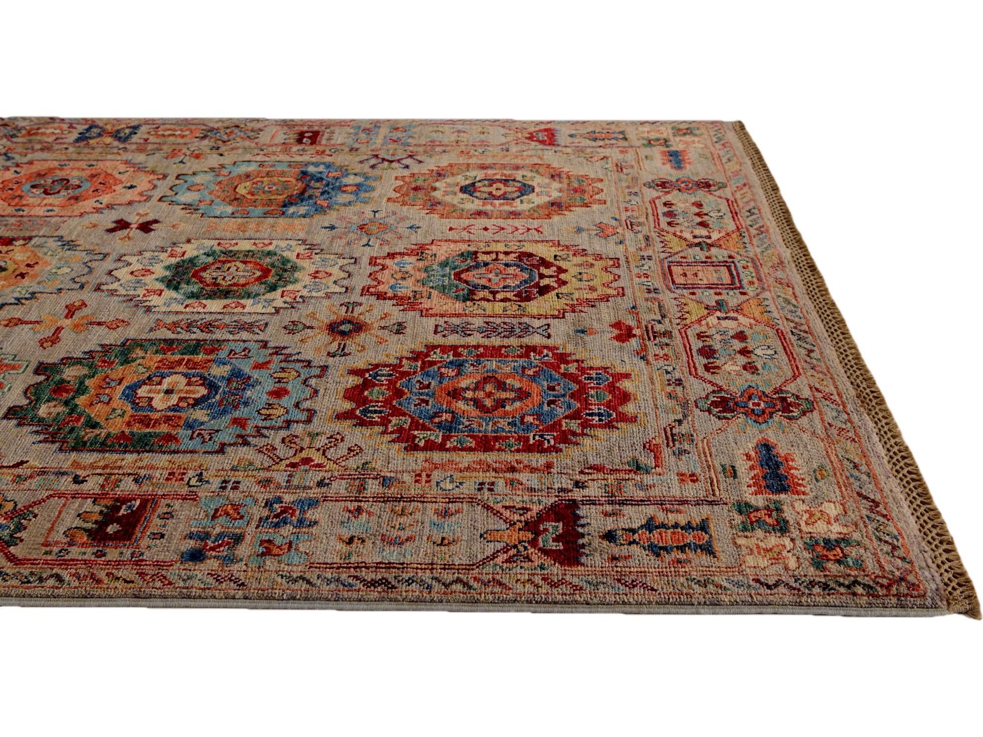 4' x 6' 4 Hand Knotted Ariana Ziegler Rug