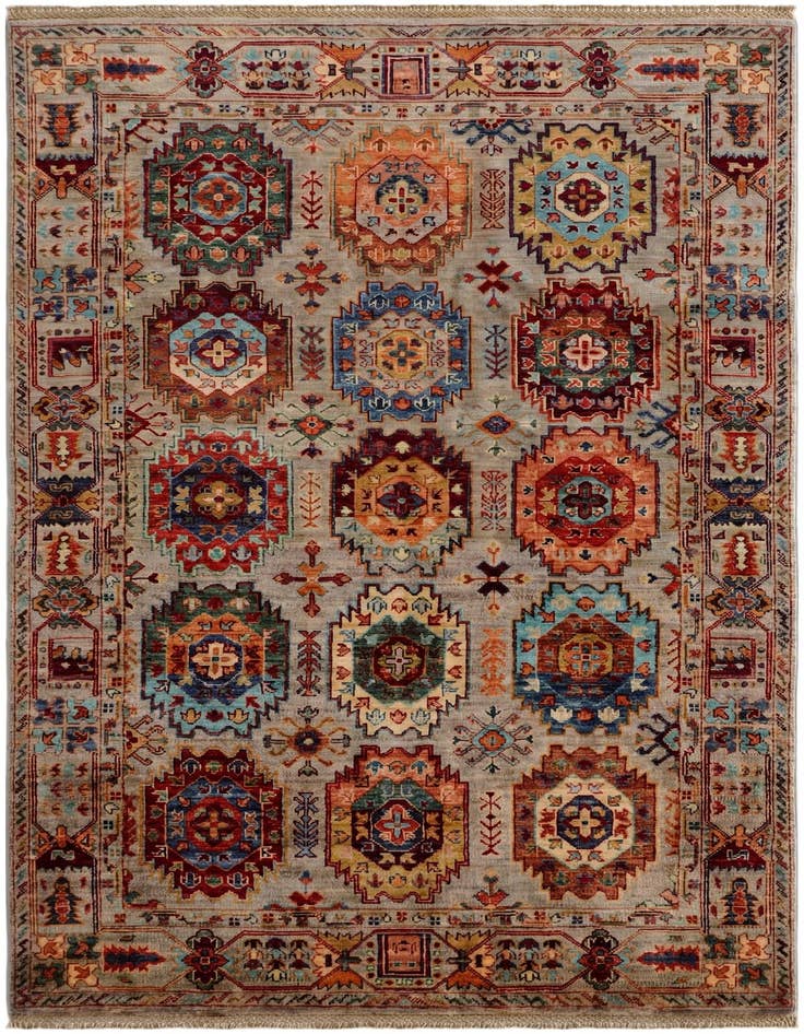 Detail image of 4' x 6' 4 Hand Knotted Ariana Ziegler Rug