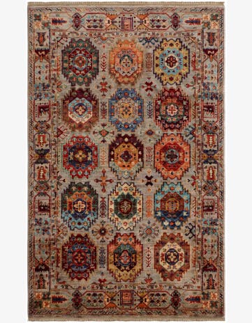 4' x 6' 4 Hand Knotted Ariana Ziegler Rug