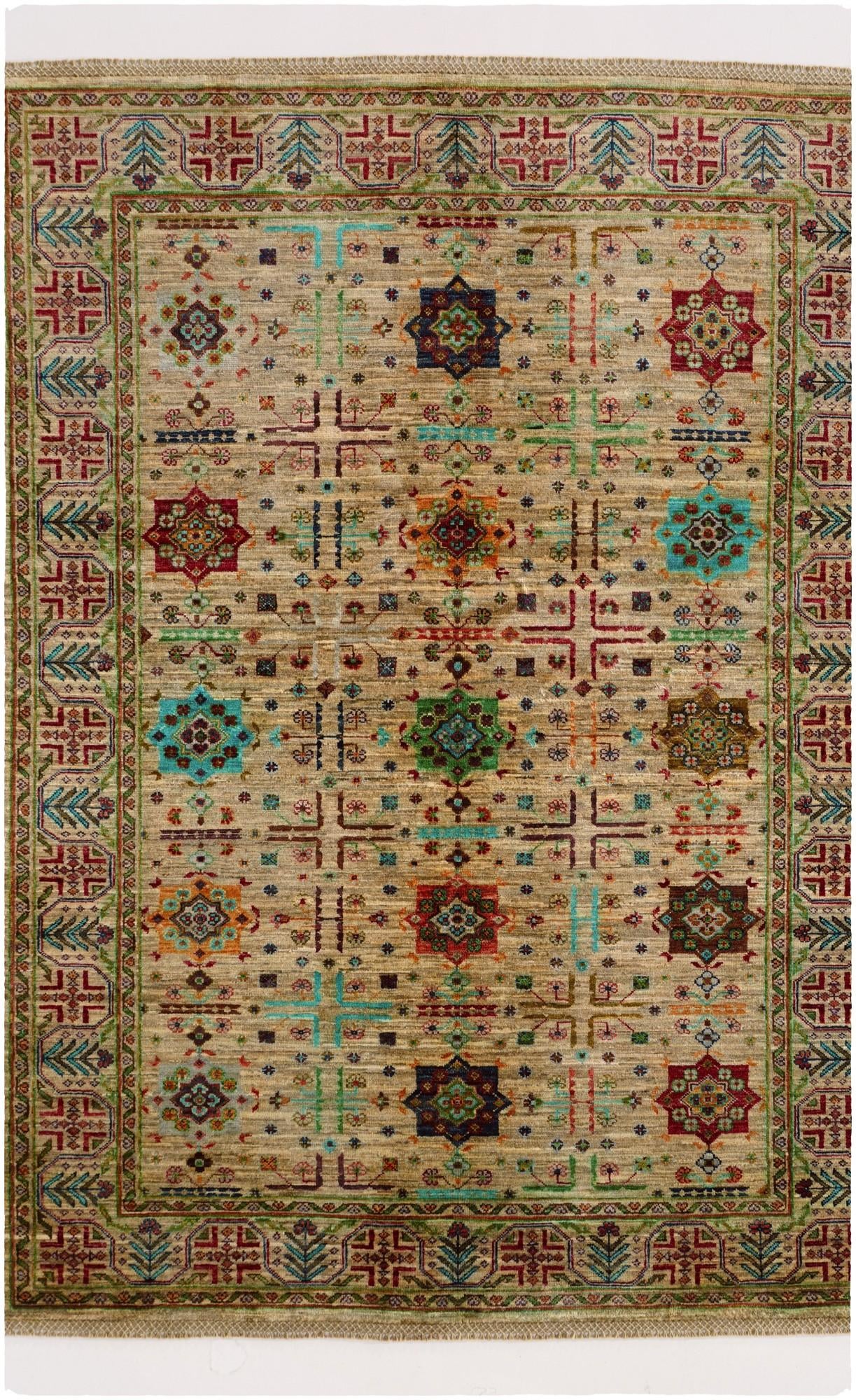 4' 11 x 6' 8 Hand Knotted Ariana Ziegler Rug