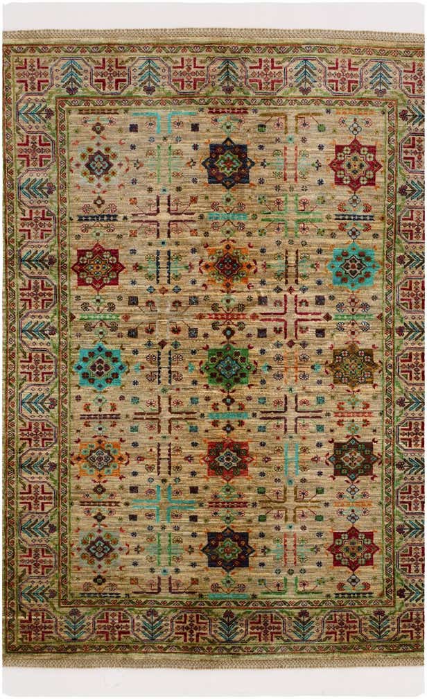 4' 11 x 6' 8 Hand Knotted Ariana Ziegler Rug