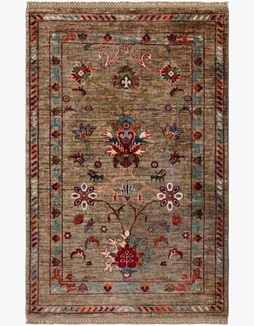 2' 9 x 4' 2 Hand Knotted Ariana Ziegler Rug