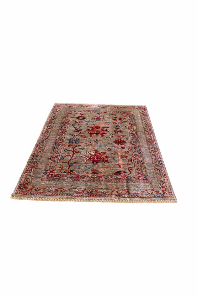 Detail image of 3' 5 x 4' 11 Hand Knotted Ariana Ziegler Rug