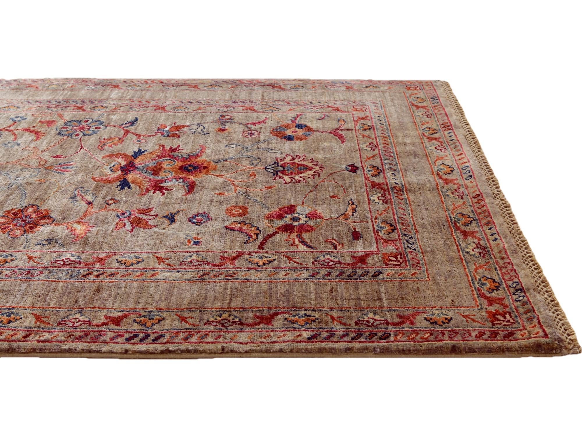 3' 5 x 4' 11 Hand Knotted Ariana Ziegler Rug