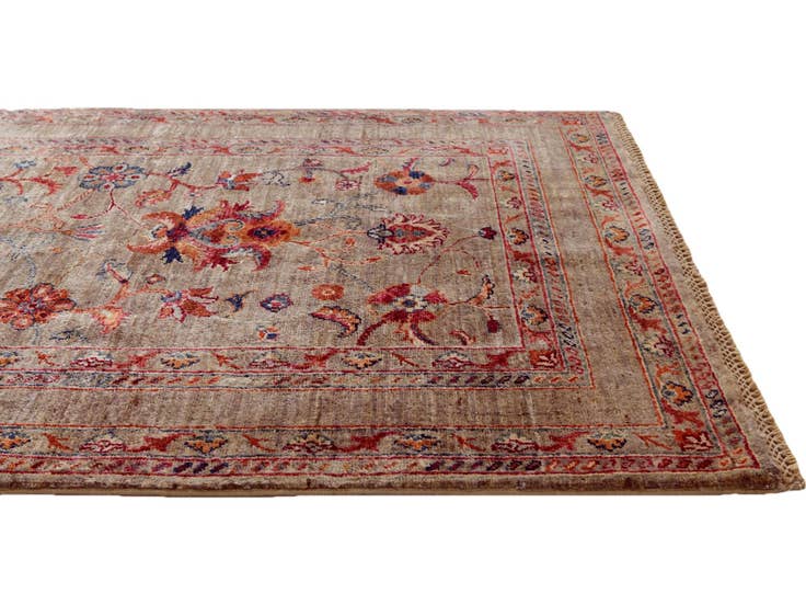 Detail image of 3' 5 x 4' 11 Hand Knotted Ariana Ziegler Rug
