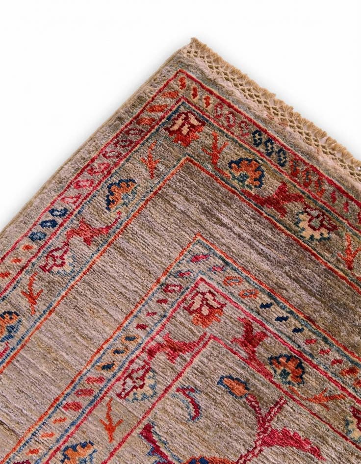 Detail image of 3' 5 x 4' 11 Hand Knotted Ariana Ziegler Rug