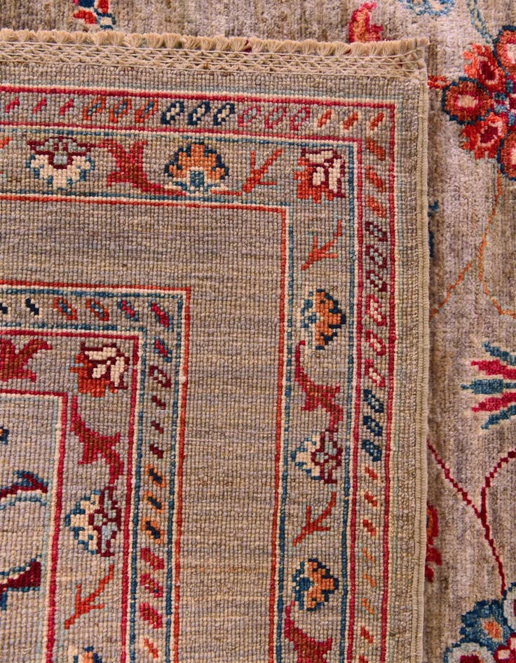 Detail image of 3' 5 x 4' 11 Hand Knotted Ariana Ziegler Rug