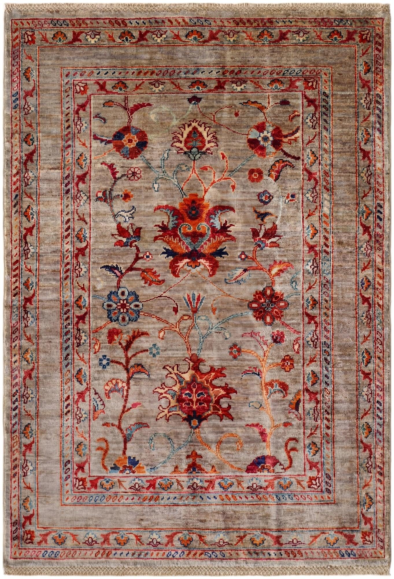 3' 5 x 4' 11 Hand Knotted Ariana Ziegler Rug