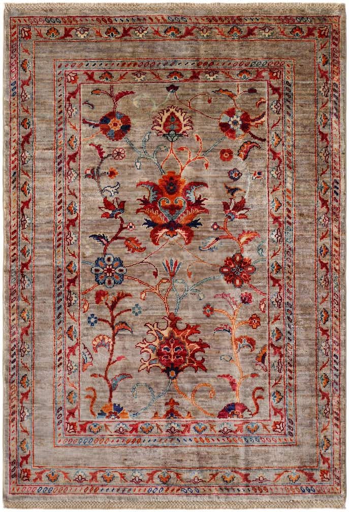 3' 5 x 4' 11 Hand Knotted Ariana Ziegler Rug